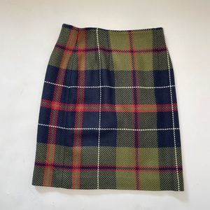 Chadwick’s Plaid Checked Midi Skirt
